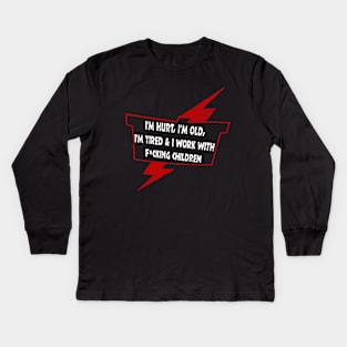 Cm punk // Old Man Punk Kids Long Sleeve T-Shirt